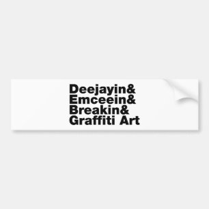 Four Elements of Hip Hop Autoaufkleber