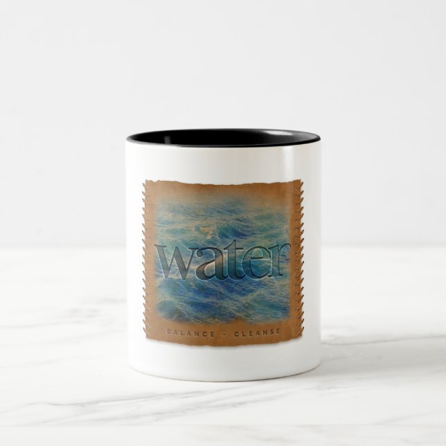 Four Elements - Water - Coffee Mug Zweifarbige Tasse (Mittel)