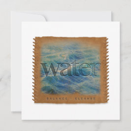 Four Elements - WATER - Personalized Notecard Mitteilungskarte