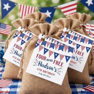 Four Ever Free! 4. Juli 4. Geburtstagsfeier Geschenkanhänger