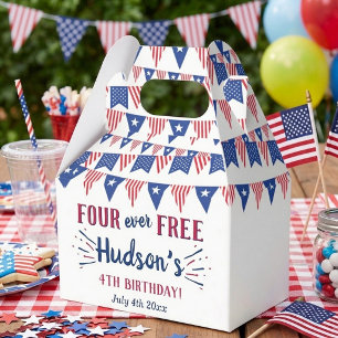 Four Ever Free! 4. Juli 4. Geburtstagsfeier Geschenkschachtel