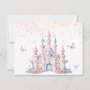 Four Ever Princess Geburtstags-Märchenschloss Mädc RSVP Karte
