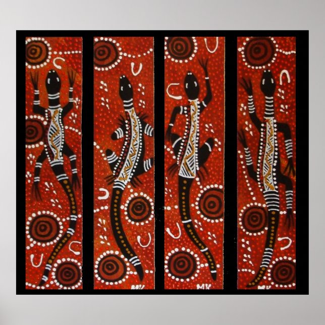 Four Goanna Dreaming Poster (Vorne)