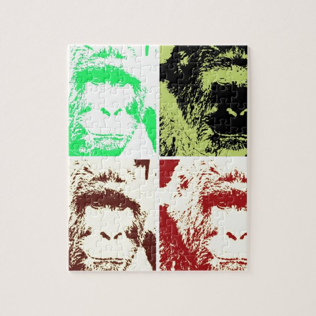 Four Gorillas Puzzle (Vertikal)