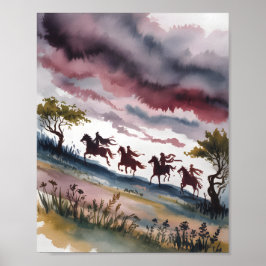 Four Horseman at Dawn Poster