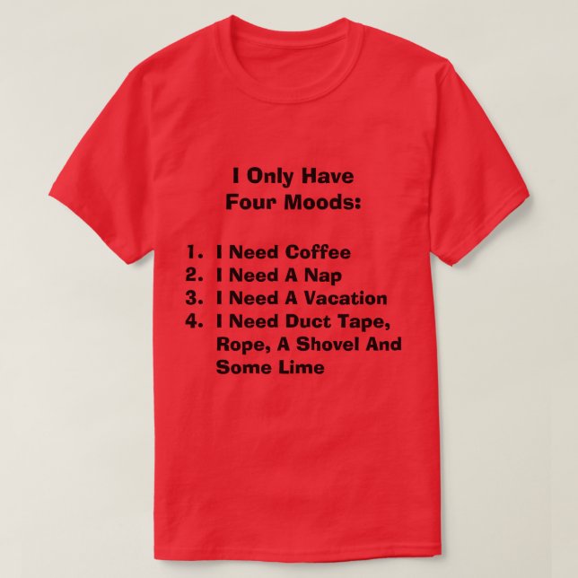 Four Moods T - Shirt (Design vorne)