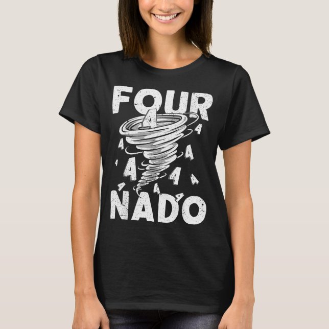 Four Nado Fournado 4th Birthday 4 Years Old  T-Shirt (Vorderseite)