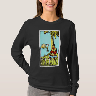 Four Of Cups Vintage Tarotkarte Original Rider Wa T-Shirt