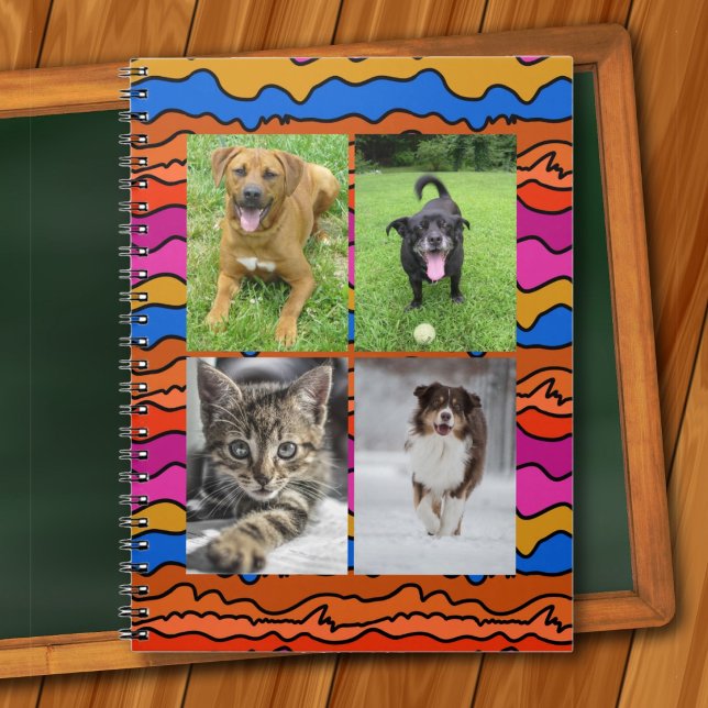 Four Photo Templates Abstract Art School Notizblock (Von Creator hochgeladen)