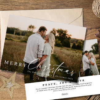 Four Picture Modern Religious Christmas Star Feiertagskarte
