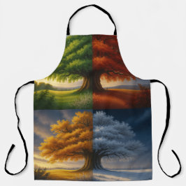 Four Seasons Tree Apron Schürze