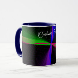 Four-Way Geometric Wave Coffee Mug Tasse