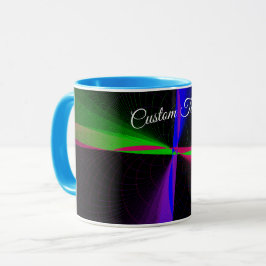 Four-Way Geometric Wave Coffee Mug Tasse