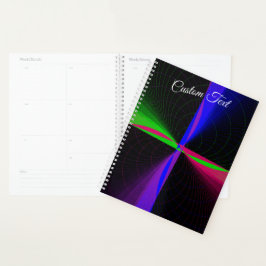 Four-Way Geometric Wave Spiral Planner Planer