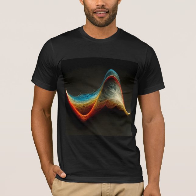 Fourier Transform Sine Wave T-Shirt (Vorderseite)