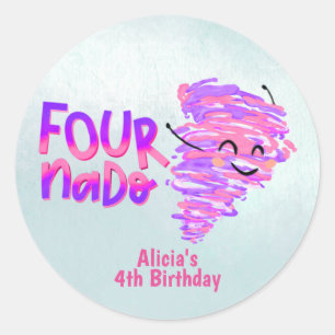 Fournado T - Shirt Classic Round Sticker