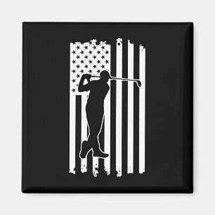 Fourth-of-July-Amerikanische-Flagge-Golfplatz-Spor Magnet