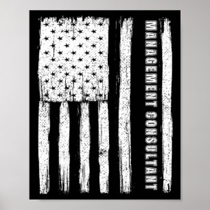 Fourth Of July-Shirt für Männer Management Consult Poster