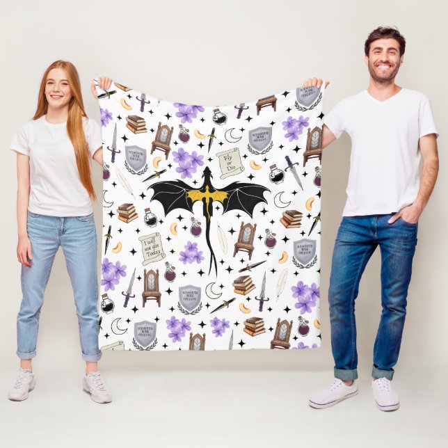 Fourth Wing Buchclub Fleece-Decke Wurfdecke Fleecedecke (Beispiel)