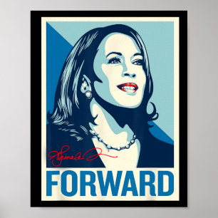 Foward Kamala Portrait Poster