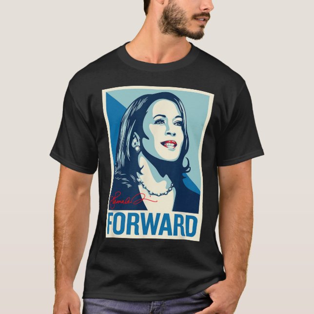 Foward Kamala Portrait T-Shirt (Vorderseite)