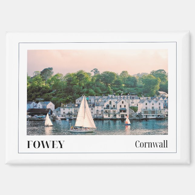 Fowey, Cornwall, England Magnet (Vorderseite)