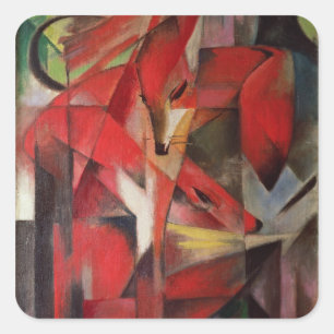 Fox, 1913 quadratischer aufkleber