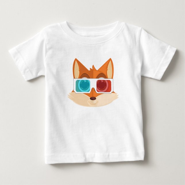 Fox - 3D Baby T-shirt (Vorderseite)