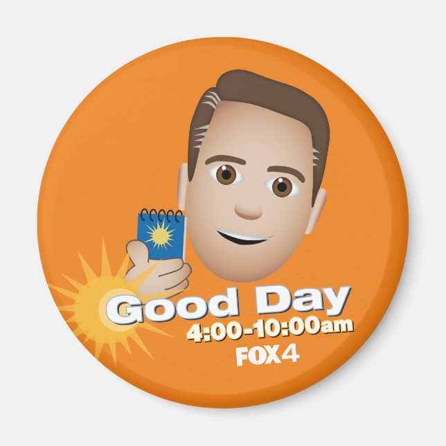FOX 4 Good Day Emoji Brandon Kühlschrank Magnet (Vorne)