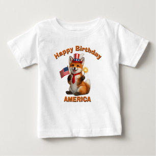 Fox (5s) Patriotisches Kinder T-Shirt