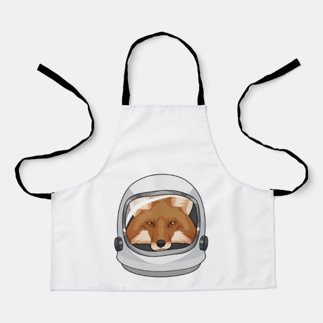 Fox als Astronaut mit Helm Schürze (Vorderseite)