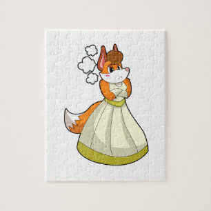 Fox als Braut mit Hochzeitskleid.PNG Puzzle
