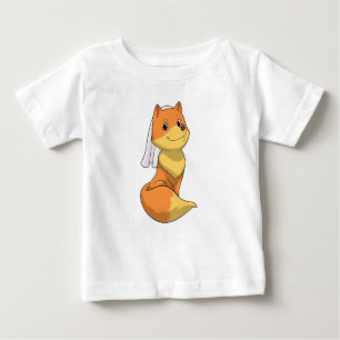 Fox als Bride mit Veil Baby T-shirt