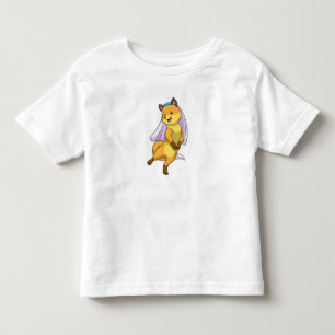 Fox als Bride mit Veil Kleinkind T-shirt