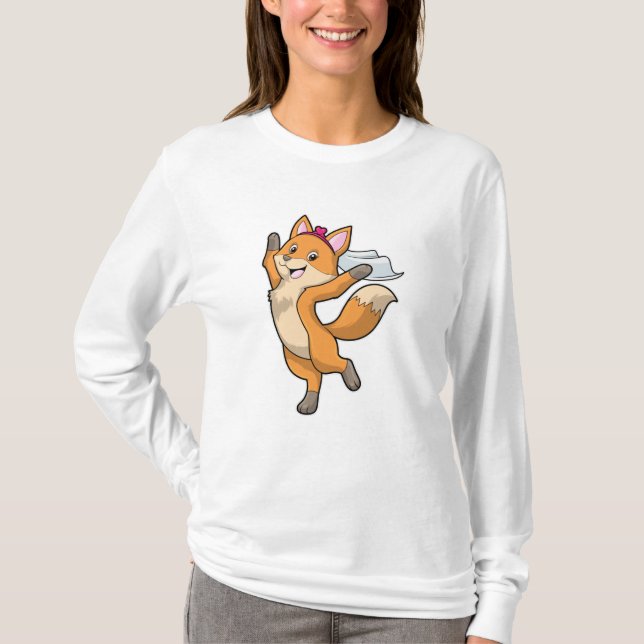 Fox als Brille mit Schleier & Herz T-Shirt (Vorderseite)