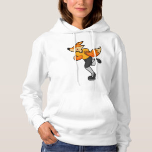 Fox als Football-Spieler mit Fußball Hoodie