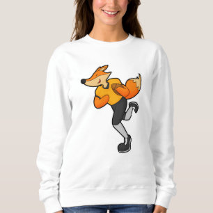 Fox als Football-Spieler mit Fußball Sweatshirt