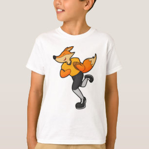Fox als Football-Spieler mit Fußball T-Shirt