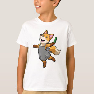 Fox als Friseur mit Schere T-Shirt