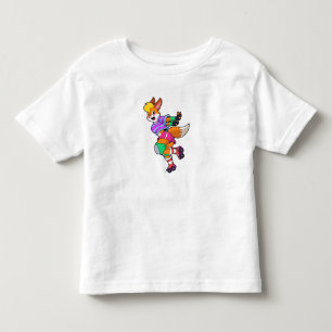 Fox als Inline-Skater mit Inline-Skaten Kleinkind T-shirt