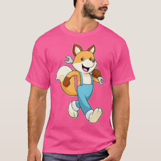 Fox als Mechanik mit Schraubenschlüssel T-Shirt