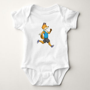 Fox als Runner beim Laufen Baby Strampler