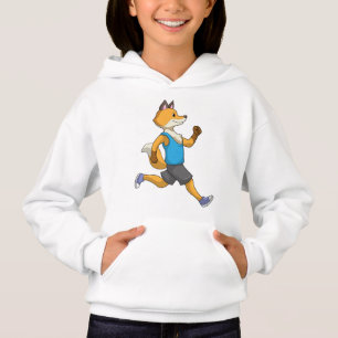 Fox als Runner beim Laufen Hoodie