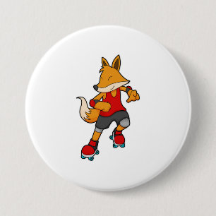 Fox als Skater mit Roller-Skaten Button