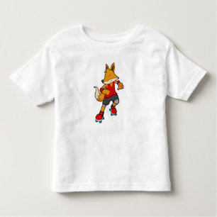 Fox als Skater mit Roller-Skaten Kleinkind T-shirt