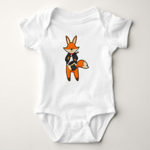 Fox als Zauberer mit Zauberstab & Hut Baby Strampler