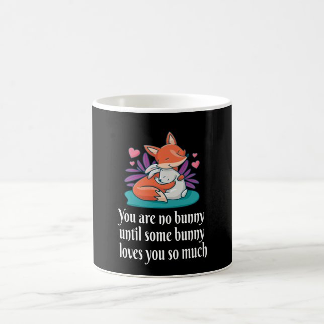 Fox and Bunny Couple Liebe Peace Friends Kaffeetasse (Mittel)