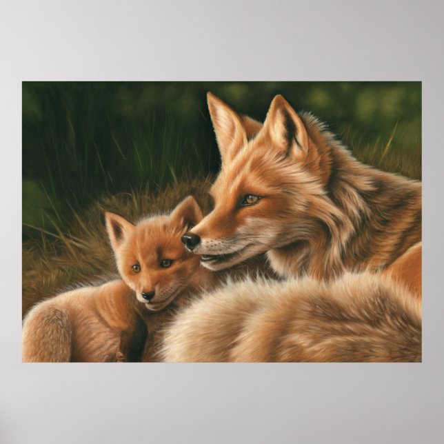 Fox and Cub Poster (Vorne)