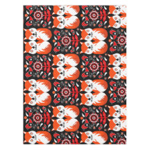 Fox and Nature Nordic Folk Art