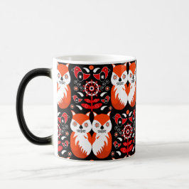 Fox and Nature Nordic Folk Art Verwandlungstasse